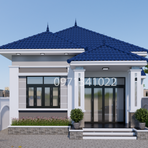 Mẫu Nhà Mái Nhật 1 Tầng 7x20.7m 2 Phòng Ngủ - Thiết Kế Hiện Đại, Tối Ưu Không Gian