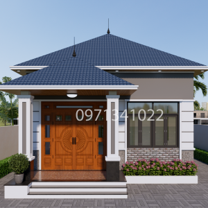 Mẫu Nhà Mái Nhật 1 Tầng 7x16m - Thiết Kế Hiện Đại, Tối Ưu Không Gian