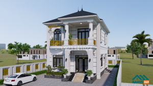 Alternative view of Nhà Mái Nhật 2 Tầng 8.5x12m - Thiết Kế Đẹp Hiện Đại Với 4 Phòng Ngủ